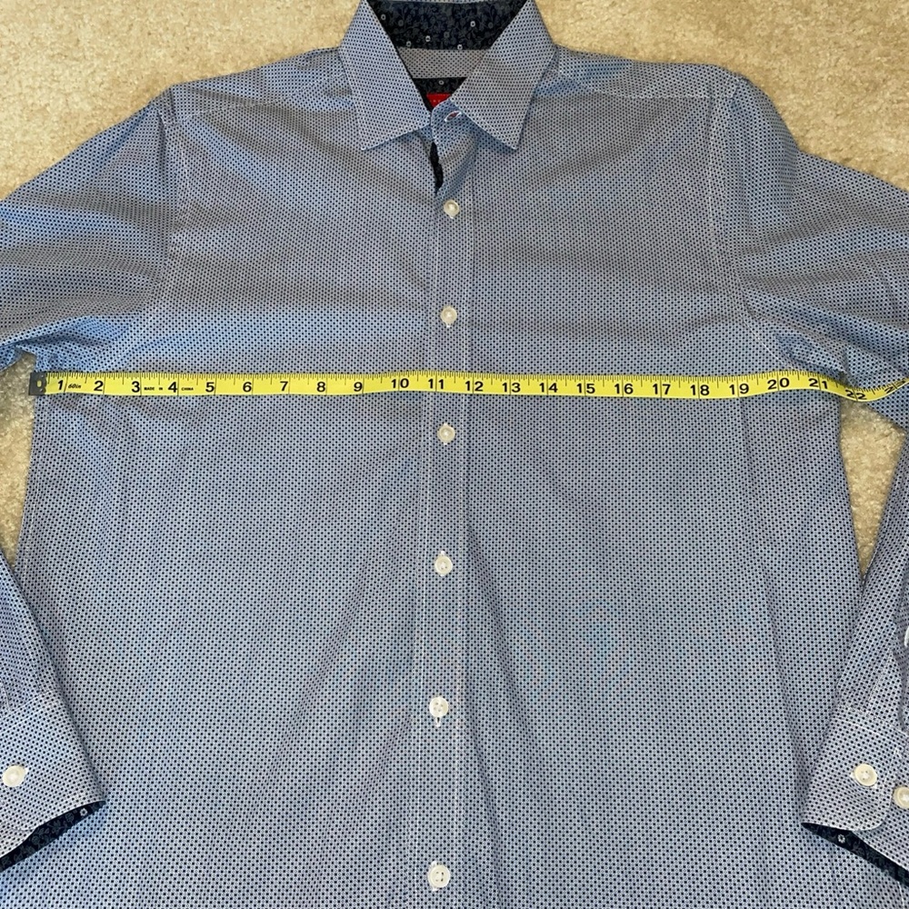 Report Collection Patterned Button-Down Shirt - image 5